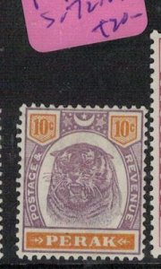 Malaya Perak Tiger SG 72, 10c MOG (9eoz) 