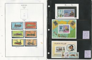Mauritania Stamp Collection on 13 Pages, Mint Sets & Sheets, JFZ 