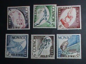 MONACO STAMP-1952-SC#295-300 OLYMPIC GAMES-VERY OLD STAMP SET MNH  VERY FINE