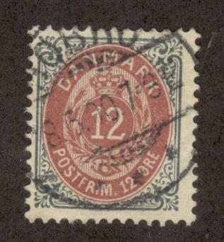 DENMARK SC# 46 F-VF U 1895