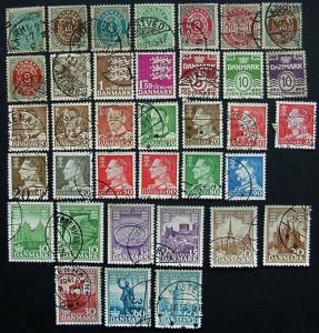 Packet, Denmark, 36 Pieces, with some duplication