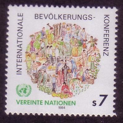 UN Vienna Sc# 39 Population Conference 1983 MNH 