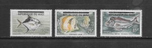 FISH - MALI #10-12  MNH