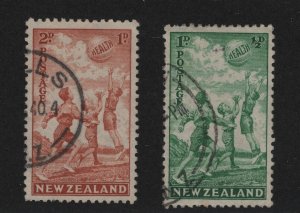New Zealand Scott # B16 - B17 set VF used with nice color scv $ 35 ! see pic !