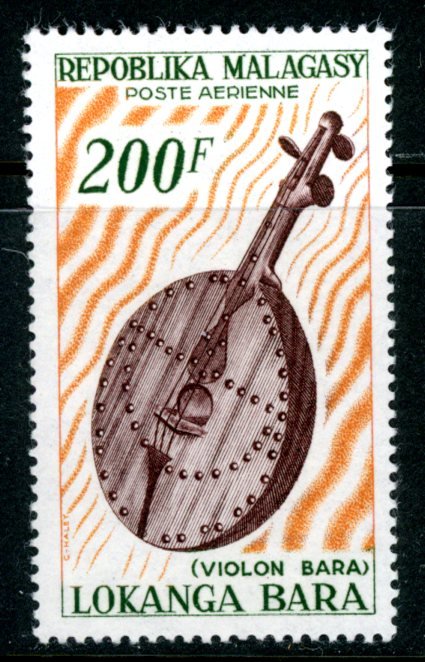 Malagasy Republic C80 airmail music violin MNH mint      (Inv 001288.)