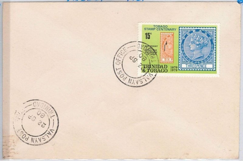 40137 -TRINIDAD & TOBAGO postal history COVER nice postmark: Valsayn Post Office