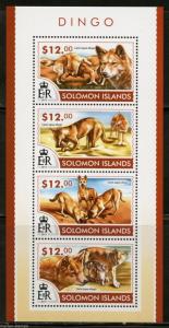 SOLOMON ISLANDS 2015 DINGO SHEET   MINT NH