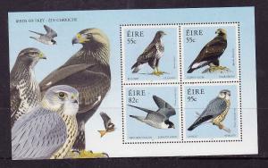 Ireland-Sc#1894a-unused NH sheet-Birds-Golden Eagle-Peregrine Falcon-2010-