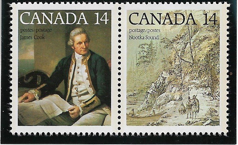 1978 Canada 764a  Capt. James Cook MNH pair