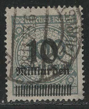 Germany Reich Scott # 316, used, exp h/s