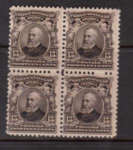 USA #308 NH Mint Block