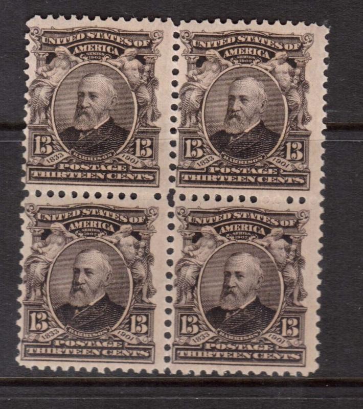 USA #308 NH Mint Block