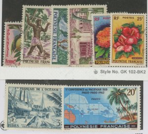 French Polynesia #181/192-198 Used