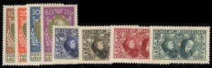 Liechtenstein #82-89 Cat$435, 1928 70th Year of the Reign of Prince Johann, c...