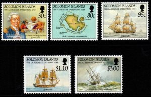 SOLOMON ISLANDS SG817/21 1994 LOSS OF THE LA PEROUSE EXPEDITION MNH