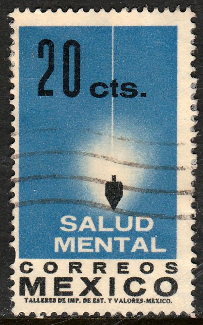 MEXICO 924, Importance of Mental Health. USED. F-VF. (1047)