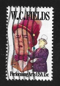 SC# 1803 - (15c) -  W. C. Fields, Used Single