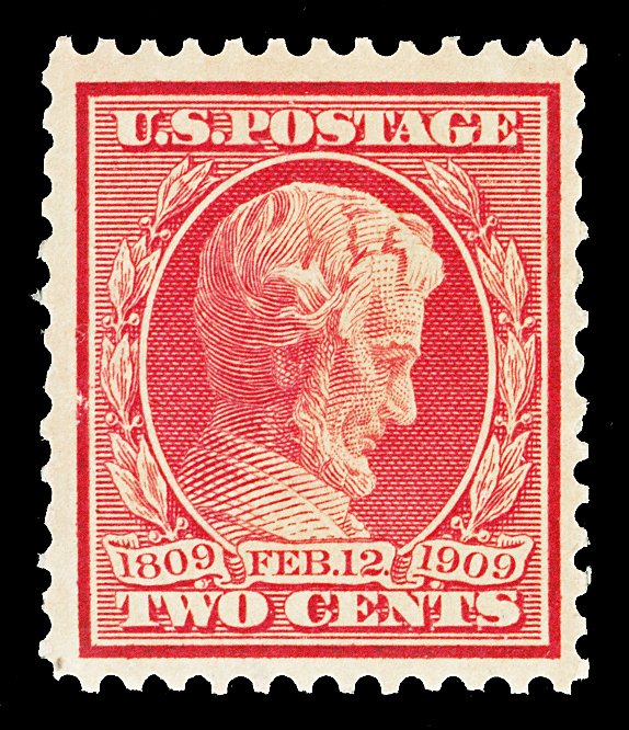 Scott 367 1909 2c Lincoln Mint F-VF OG NH Cat $9.50