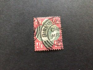 GB Queen Victoria 1887 4 & half penny used  stamp A16550