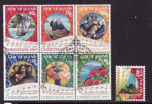 New Zealand-Scott#1452-8-used Christmas-1997-