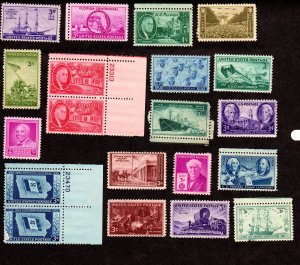 USA.  Scott # 923-953, MH / MNH, Cat = $ 5.00, Lot 220355 -19