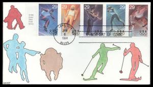 #2807-11 Winter Olympics Kribbs FDC