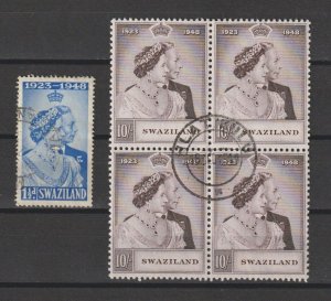 SWAZILAND 1948 SG 46/47 USED Cat £184