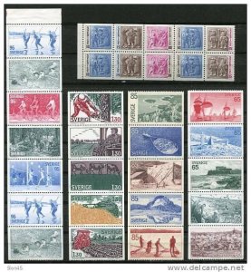 Sweden  Combinations Accumulation 1967 and up Unused