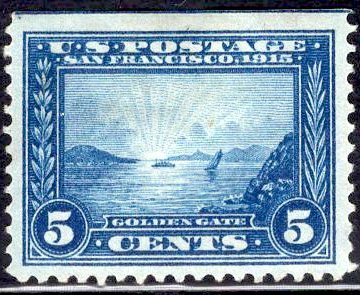 US Stamp Scott # 399 Mint Hinged SCV $65. Nice centering.