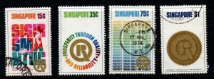 SINGAPORE SG189/92 1979 PROSPERITY THROUGH QUALITY AND RELIABILITY   USED