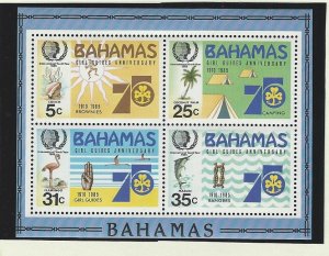 Bahamas sheetlet mh S.C.  575