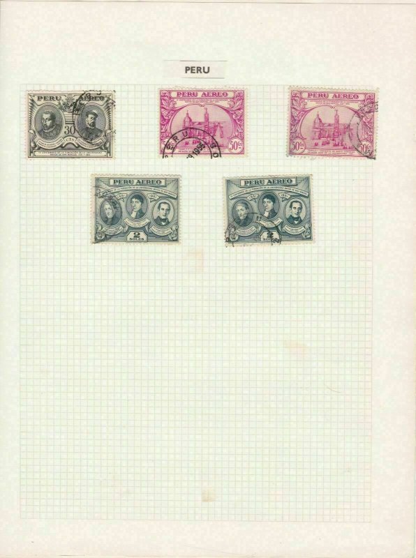 peru stamps page ref 17128 