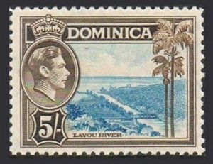 Dominica 109,MNH.Michel 105. King George VI,Layou River,1938.