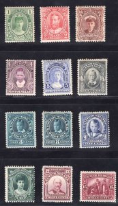 MOMEN: NEWFOUNDLAND SC #104-114,110a 1911 MINT OG H $480 LOT #66676