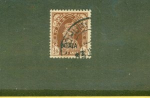 NABHA  INDIAN STATE O43 USED BIN $0.50