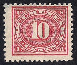 R234 10 cents Rose 1917-33 Series Documentary Stamp used F