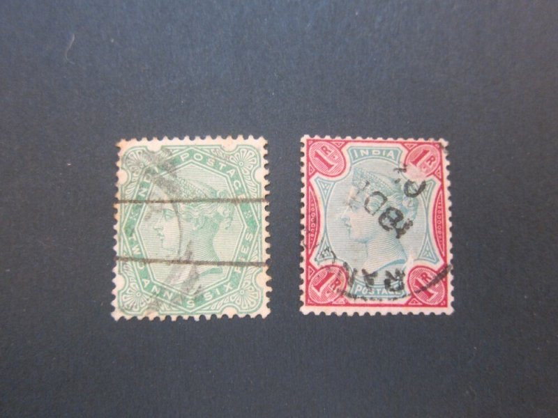 India 1892 Sc 48-9 set FU