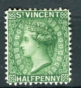 ST. VINCENT; 1884 early classic QV issue Mint hinged Shade of 1/2d. value