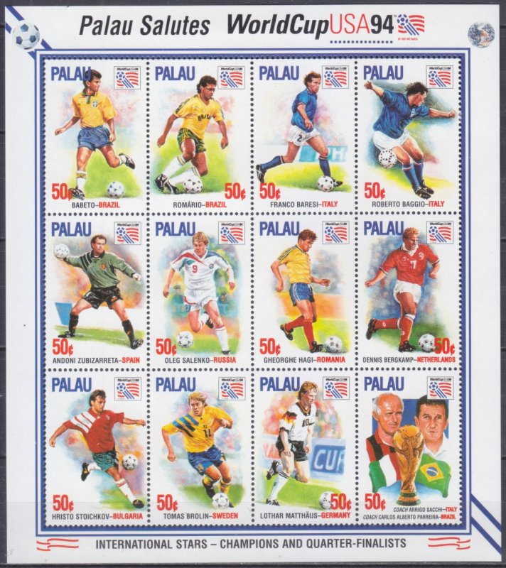 1994 Palau 828-839KL 1994 FIFA World Cup in USA 12,00 €