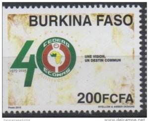 Burkina Faso 2015 Joint Issue Joint Issue ECOWAS 40 years 40 years-