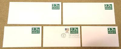 U579 2.7c U.S. Postage Envelopes qty 5