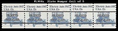 US #1906a MNH PNC5 Pl #5A Electric Auto