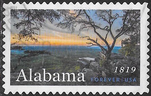 US 5360 Used - Bicentenary of Alabama Statehood - Pulpit Rock - Cheaha St. Park