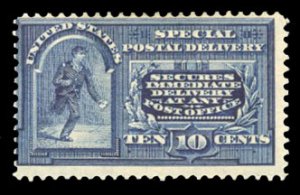 United States, Special Delivery #E5 Cat$210, 1895 10c blue, hinged