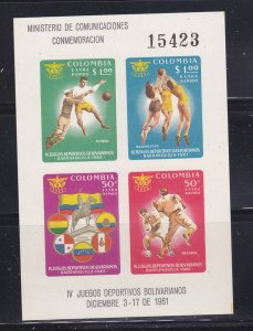 Colombia C419 Set MNH  Sports