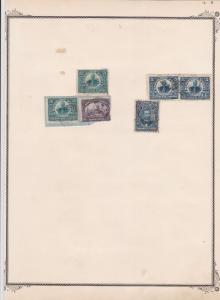 haiti early stamps on album page ref r11853