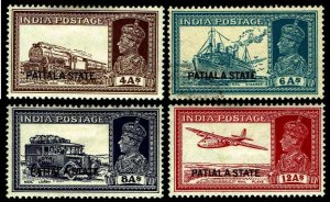 1937-38 India Patiala State #88-91 - OGHR & Used - VF - CV$84.25 (ESP#1664)