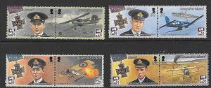 ASCENSION SG1034/41 2009 NAVAL AVIATION VICTORIA CROSS MNH