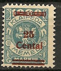 Memel N111 mint CV $65