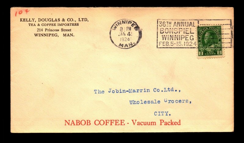 Canada 1924 Kelly Douglas Tea & Coffee Corner Card Cover - L12231